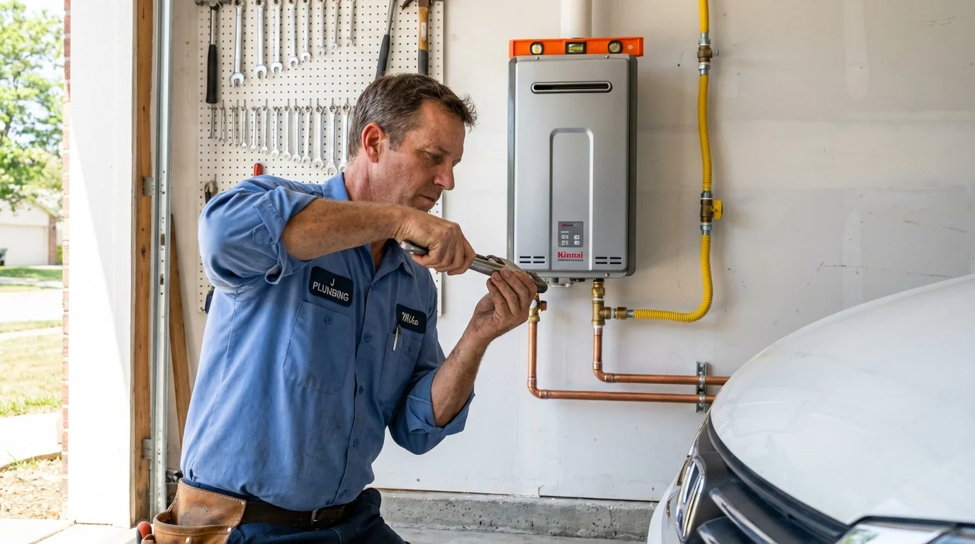 Tankless water heater installation by a Johns Plumbing LLC plumber in Whitefish